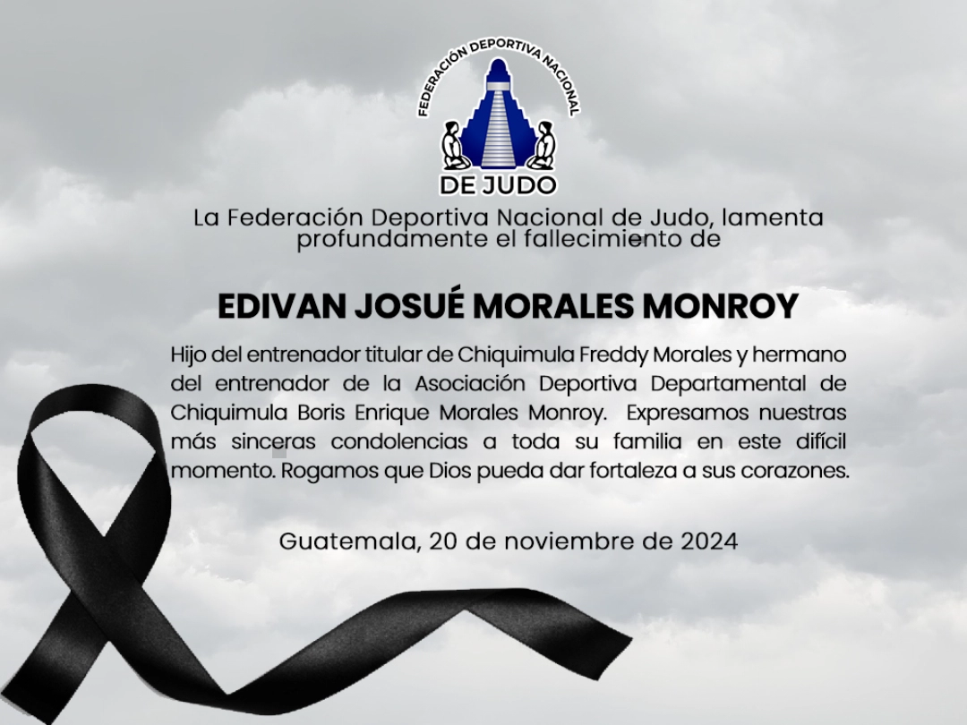 NOTA DE DUELO: EDIVAN JOSUÉ MORALES MONROY 